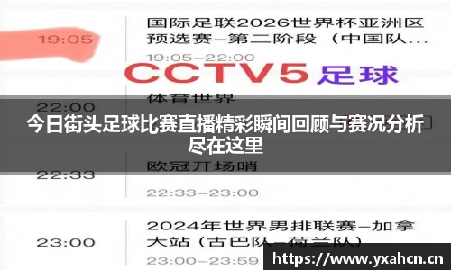 今日街头足球比赛直播精彩瞬间回顾与赛况分析尽在这里